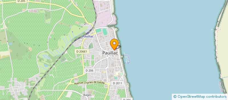 localisation de l'entreprise PAROISSE DE PAUILLAC  PAUILLAC