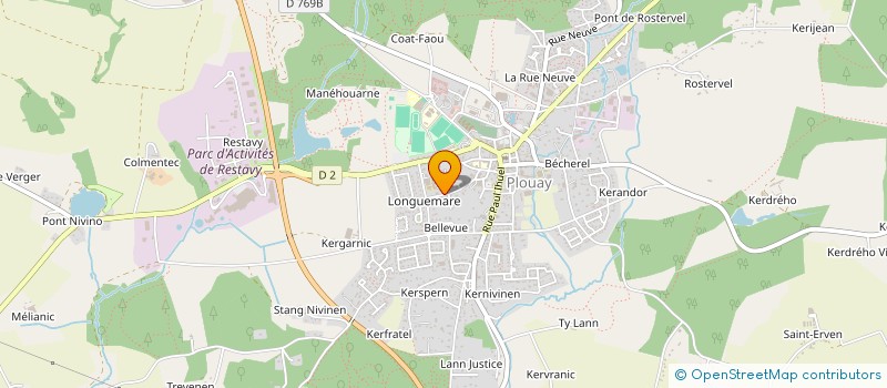 localisation de l'entreprise PAROISSE DE PLOUAY  PLOUAY