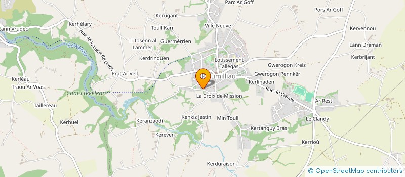 localisation de l'entreprise PAROISSE DE PLOUMILLIAU  PLOUMILLIAU