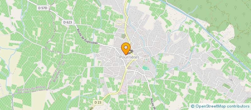 localisation de l'entreprise PAROISSE DE POURRIERES  POURRIERES