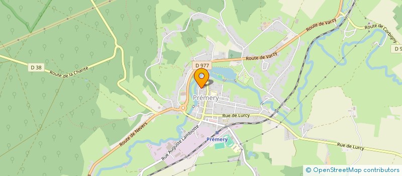 localisation de l'entreprise PAROISSE DE PREMERY  PREMERY