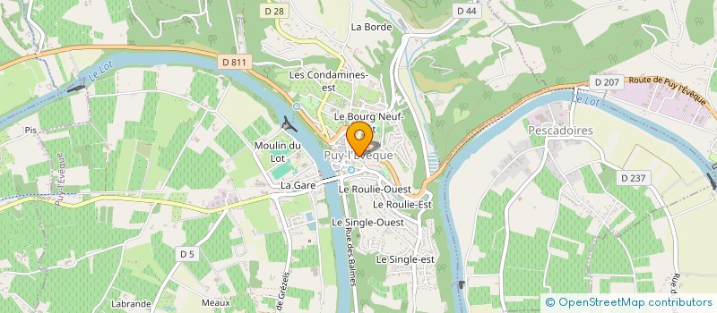 localisation de l'entreprise PAROISSE DE PUY L EVEQUE  PUY-L'EVEQUE