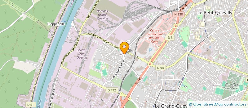 localisation de l'entreprise PAROISSE DE QUEVILLY - COURONNE  LE GRAND-QUEVILLY