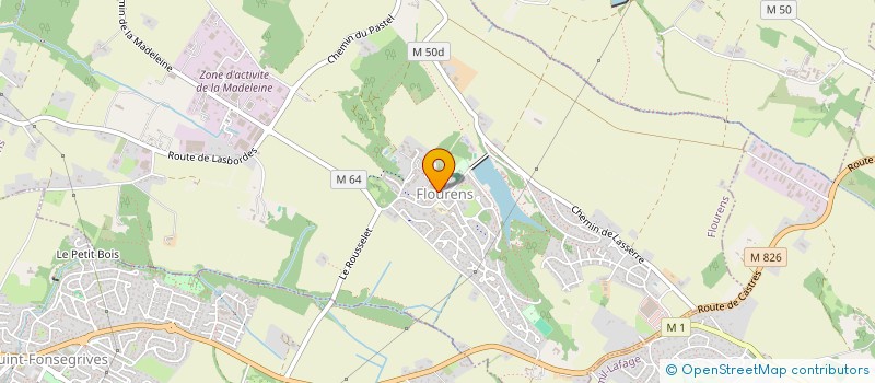 localisation de l'entreprise PAROISSE DE QUINT  QUINT-FONSEGRIVES