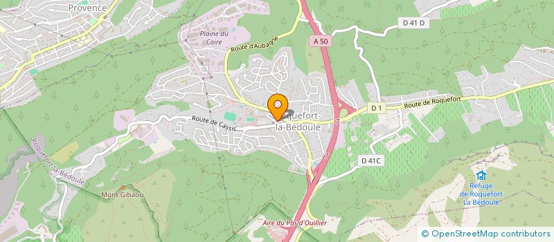 localisation de l'entreprise PAROISSE DE ROQUEFORT LA BEDOULE  ROQUEFORT-LA-BEDOULE