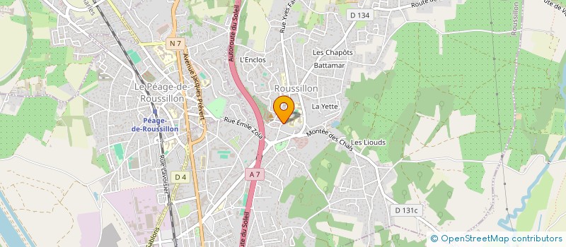 localisation de l'entreprise PAROISSE DE ROUSSILLON à ROUSSILLON