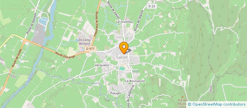 localisation de l'entreprise PAROISSE DE SABLET  SABLET