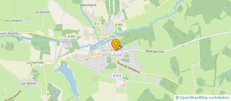 localisation de l'entreprise PAROISSE DE SAINT AMAND EN PUISAYE  SAINT-AMAND-EN-PUISAYE