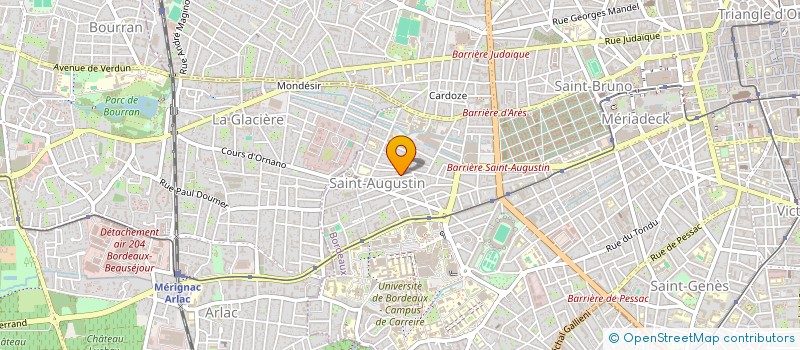 localisation de l'entreprise PAROISSE DE SAINT AUGUTIN à BORDEAUX
