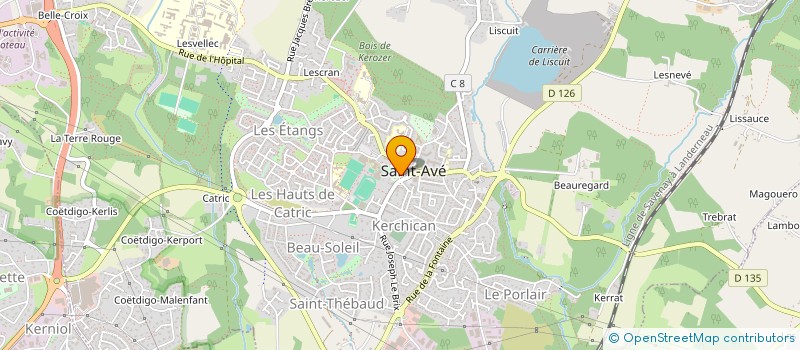 localisation de l'entreprise PAROISSE DE SAINT AVE  SAINT-AVE