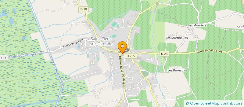 localisation de l'entreprise PAROISSE DE SAINT-CIERS-SUR-GIRONDE  SAINT-CIERS-SUR-GIRONDE