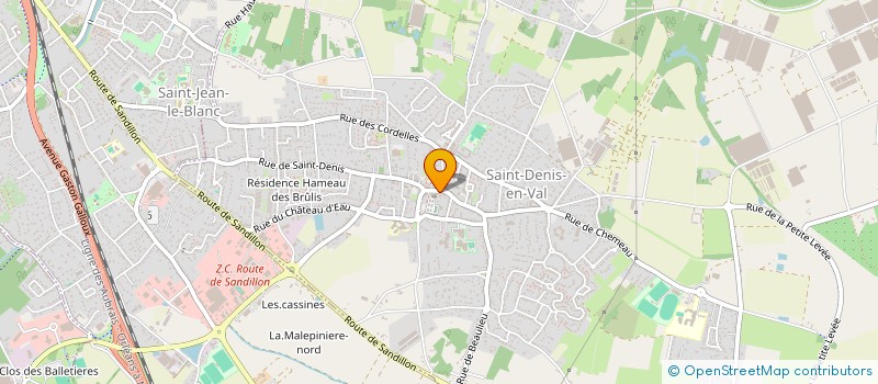 localisation de l'entreprise PAROISSE DE SAINT DENIS EN VAL à SAINT-DENIS-EN-VAL