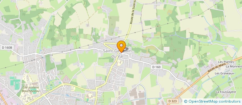 localisation de l'entreprise PAROISSE DE SAINT GERMAIN  LA FLECHE