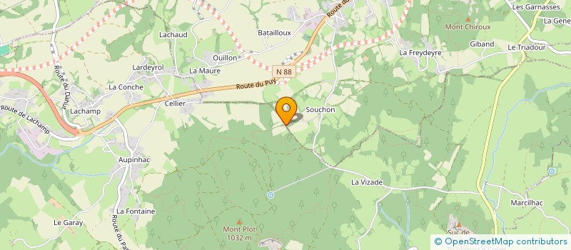 localisation de l'entreprise PAROISSE DE SAINT HOSTIEN  SAINT-HOSTIEN