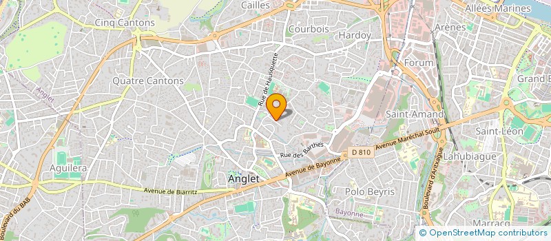 localisation de l'entreprise PAROISSE DE SAINT LEON à ANGLET