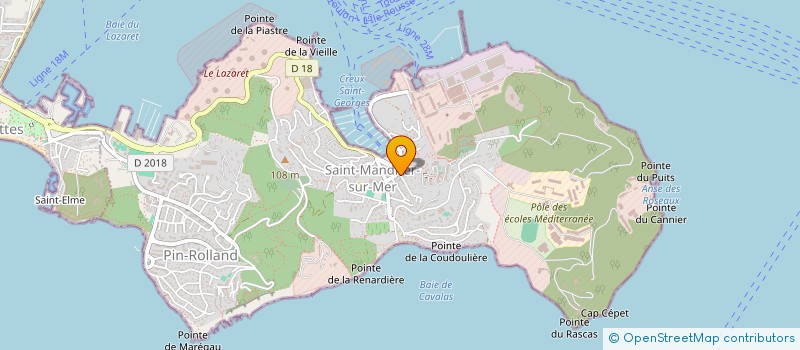 localisation de l'entreprise PAROISSE DE SAINT MANDRIER  SAINT-MANDRIER-SUR-MER