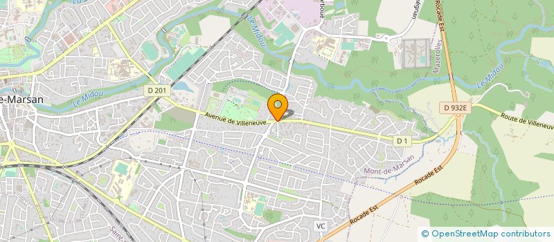 localisation de l'entreprise PAROISSE DE SAINT MEDARD  MONT-DE-MARSAN