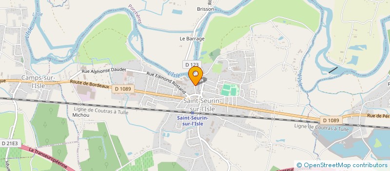 localisation de l'entreprise PAROISSE DE SAINT-MEDARD-SAINT-SEURIN-SUR-L'ISLE  SAINT-SEURIN-SUR-L'ISLE