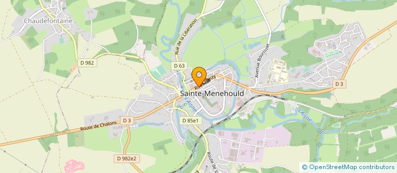 localisation de l'entreprise PAROISSE DE SAINT MENEHOULD  SAINTE-MENEHOULD