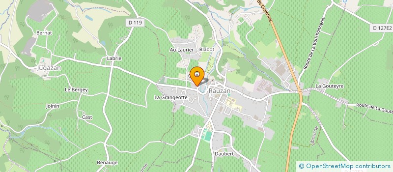 localisation de l'entreprise PAROISSE DE SAINT-QUENTIN-DE-BARON  RAUZAN