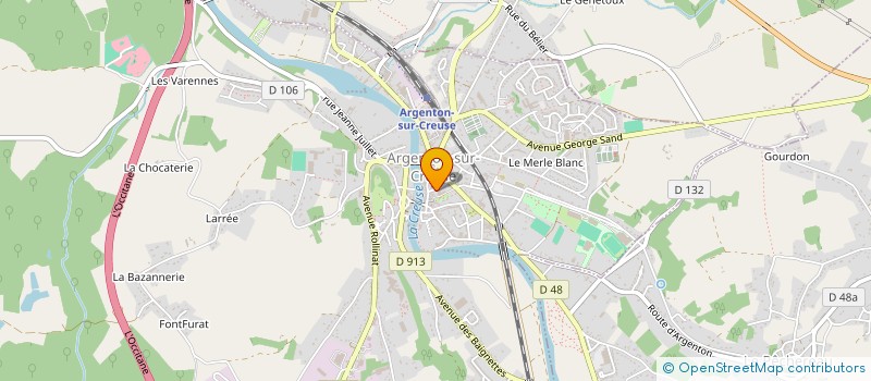 localisation de l'entreprise PAROISSE DE SAINT SAUVEUR à ARGENTON-SUR-CREUSE