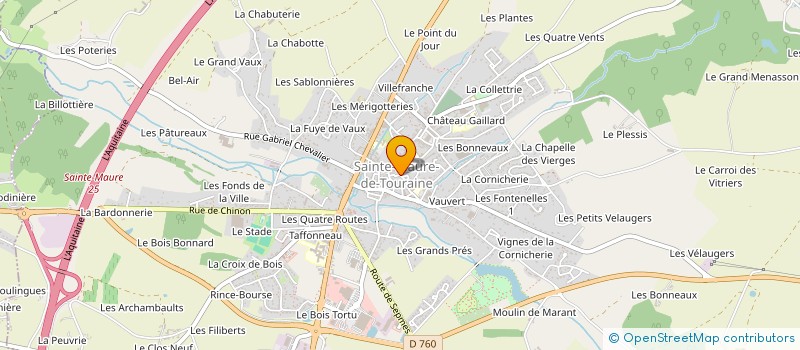 localisation de l'entreprise PAROISSE DE SAINTE MAURE - SAINT EPAIN  SAINTE-MAURE-DE-TOURAINE