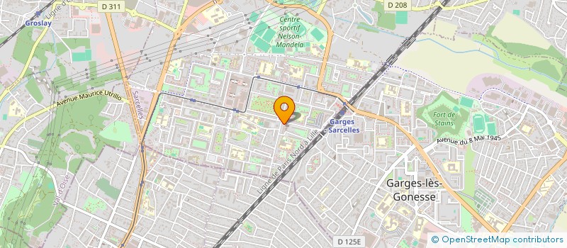 localisation de l'entreprise PAROISSE DE SARCELLES JEAN XIII  SARCELLES