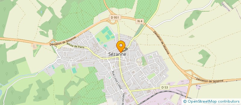 localisation de l'entreprise PAROISSE DE SEZANNE  SEZANNE