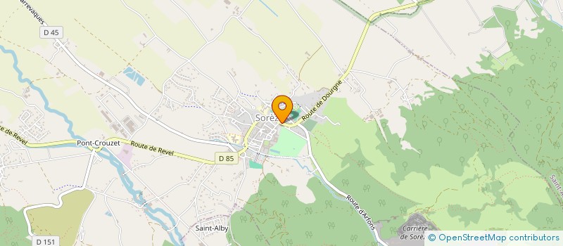 localisation de l'entreprise PAROISSE DE SOREZE  SOREZE