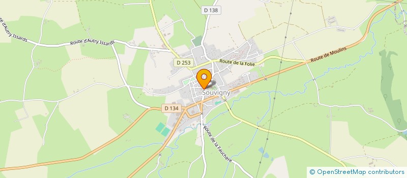 localisation de l'entreprise PAROISSE DE SOUVIGNY  SOUVIGNY