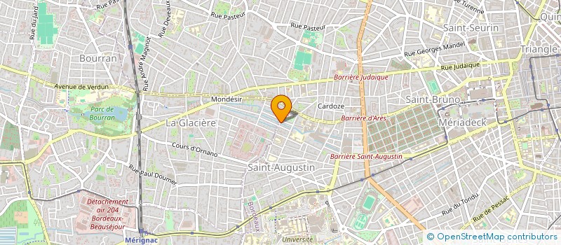 localisation de l'entreprise PAROISSE DE ST AUGUSTIN à BORDEAUX