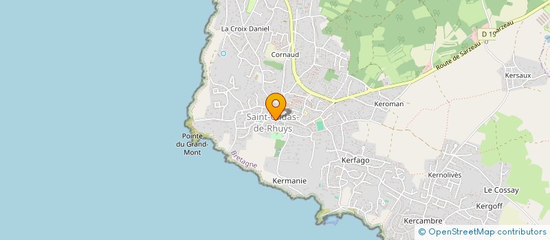 localisation de l'entreprise PAROISSE DE ST GILDAS DE RHUYS  SAINT-GILDAS-DE-RHUYS