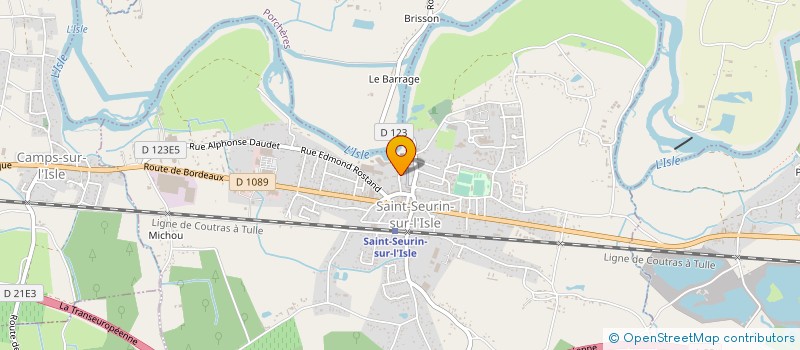 localisation de l'entreprise PAROISSE DE ST MEDARD ST SEURIN  SAINT-SEURIN-SUR-L'ISLE