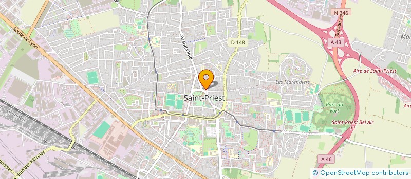localisation de l'entreprise PAROISSE DE ST PRIEST  SAINT-PRIEST