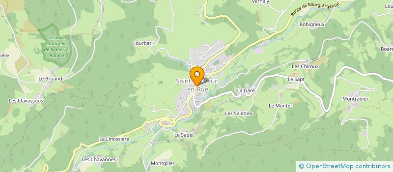 localisation de l'entreprise PAROISSE DE ST SAUVEUR EN RUE  SAINT-SAUVEUR-EN-RUE