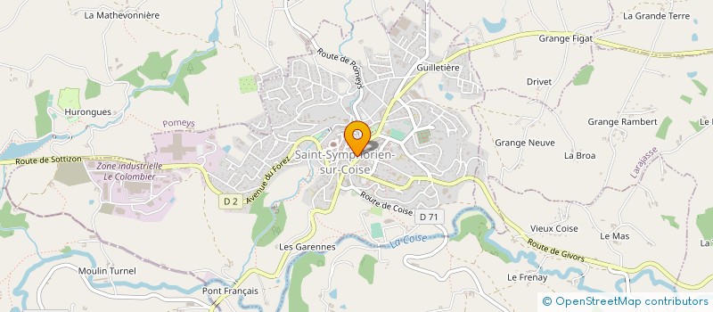 localisation de l'entreprise PAROISSE DE ST SYMPHORIEN à SAINT-SYMPHORIEN-SUR-COISE