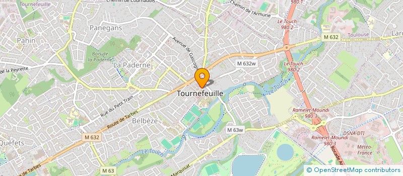 localisation de l'entreprise PAROISSE DE TOURNEFEUILLE  TOURNEFEUILLE