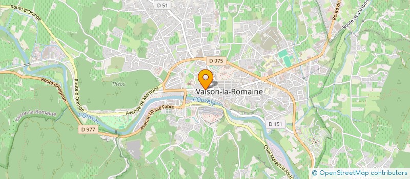 localisation de l'entreprise PAROISSE DE VAISON LA ROMAINE  VAISON-LA-ROMAINE