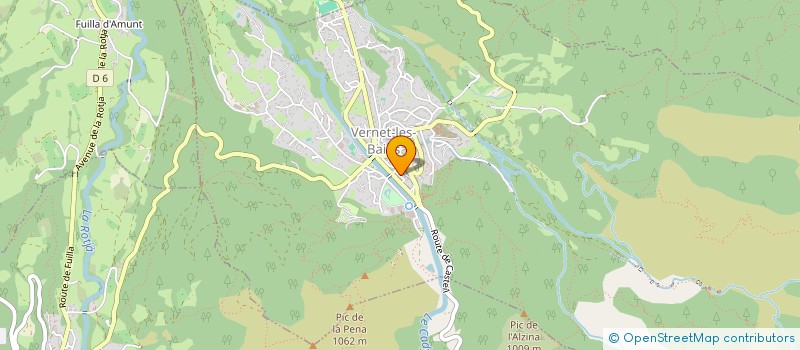 localisation de l'entreprise PAROISSE DE VERNET LES BAINS  VERNET-LES-BAINS