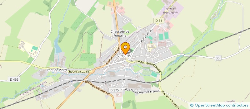 localisation de l'entreprise PAROISSE DE VERVINS à VERVINS