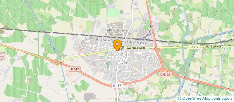 localisation de l'entreprise PAROISSE DE VIAS  VIAS