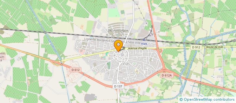 localisation de l'entreprise PAROISSE DE VIAS  VIAS