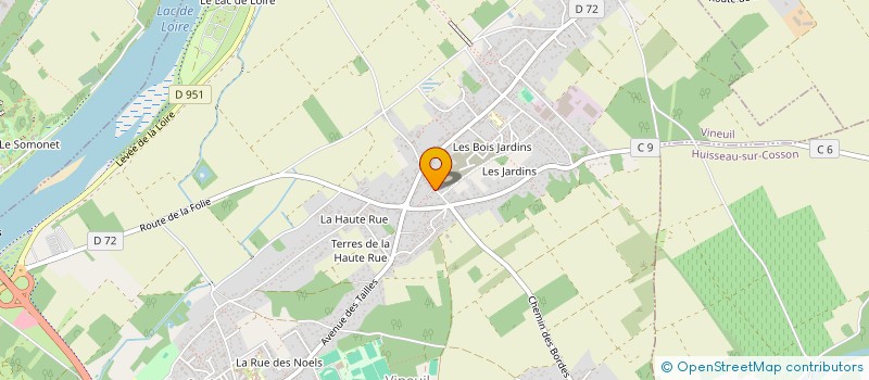 localisation de l'entreprise PAROISSE DE VINEUIL  VINEUIL