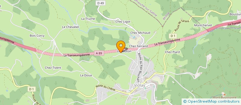 localisation de l'entreprise PAROISSE DE VIOLAY  VIOLAY