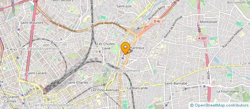 localisation de l'entreprise PAROISSE DES CHARTREUX à MARSEILLE