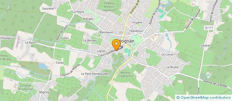 localisation de l'entreprise PAROISSE DES GRAVES  LEOGNAN