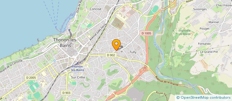localisation de l'entreprise PAROISSE DES VALLEES à THONON-LES-BAINS