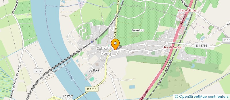 localisation de l'entreprise PAROISSE DU CUBZAGAIS-NORD-GIRONDE  SAINT-ANDRE-DE-CUBZAC