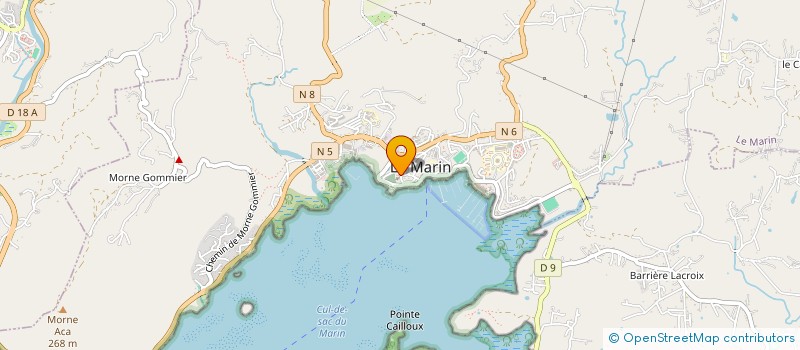 localisation de l'entreprise PAROISSE DU MARIN  LE MARIN