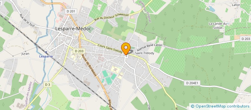 localisation de l'entreprise PAROISSE DU NORD-MEDOC  SAINT-VIVIEN-DE-MEDOC